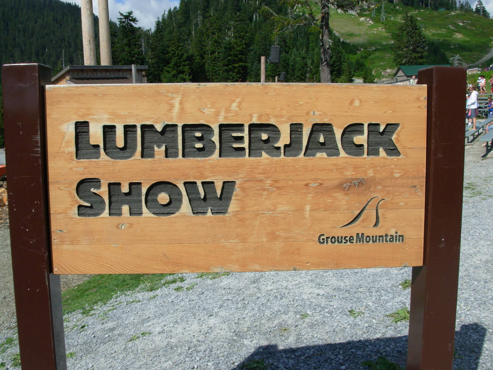 Lumberjack Show Sign