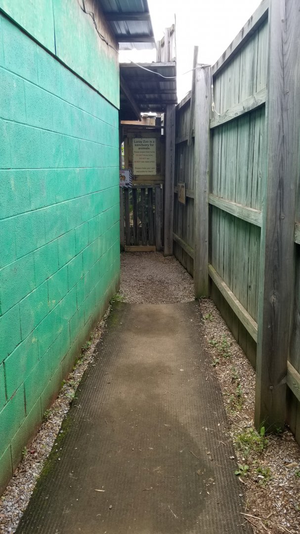 Luray Zoo - Exit from building to mammals and birds