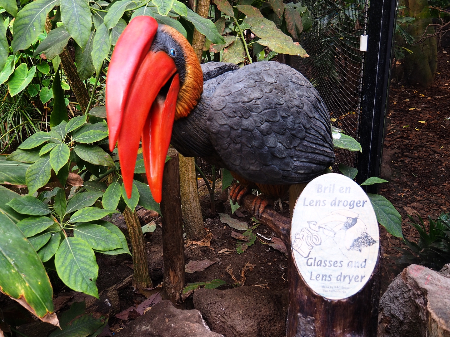 Luzon rufous hornbill-shaped glasses and lenses dryer (Sep 2nd, 2018)