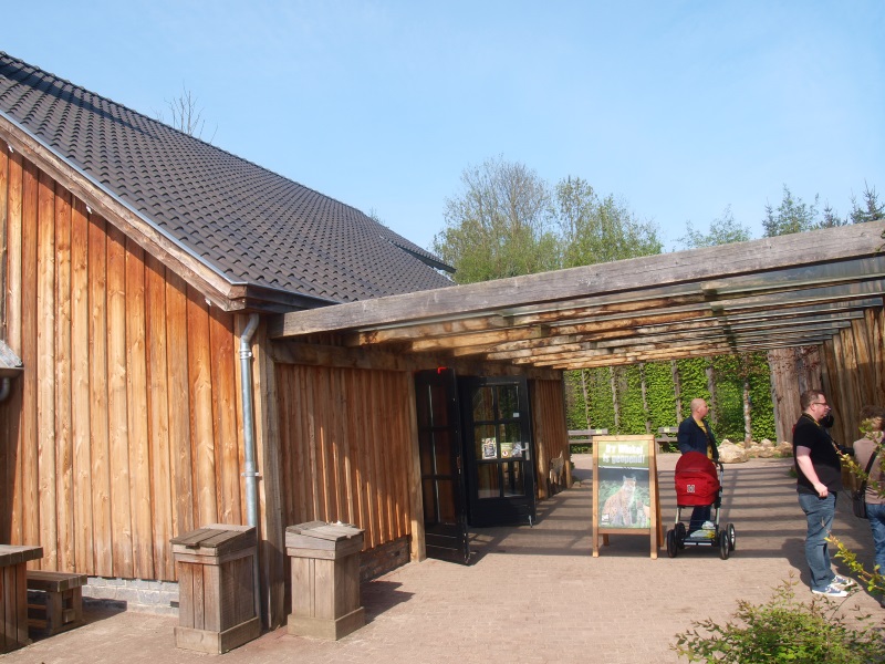 Lynx viewing area and gift shof building (May 2nd, 2015)