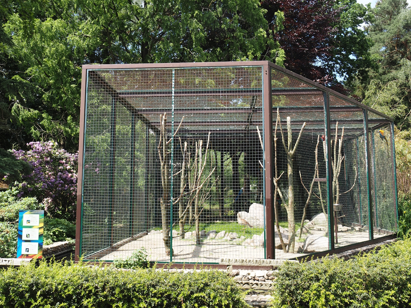 Macaw, Amazon and Seriema aviary next to Pukara, 2024-05-23