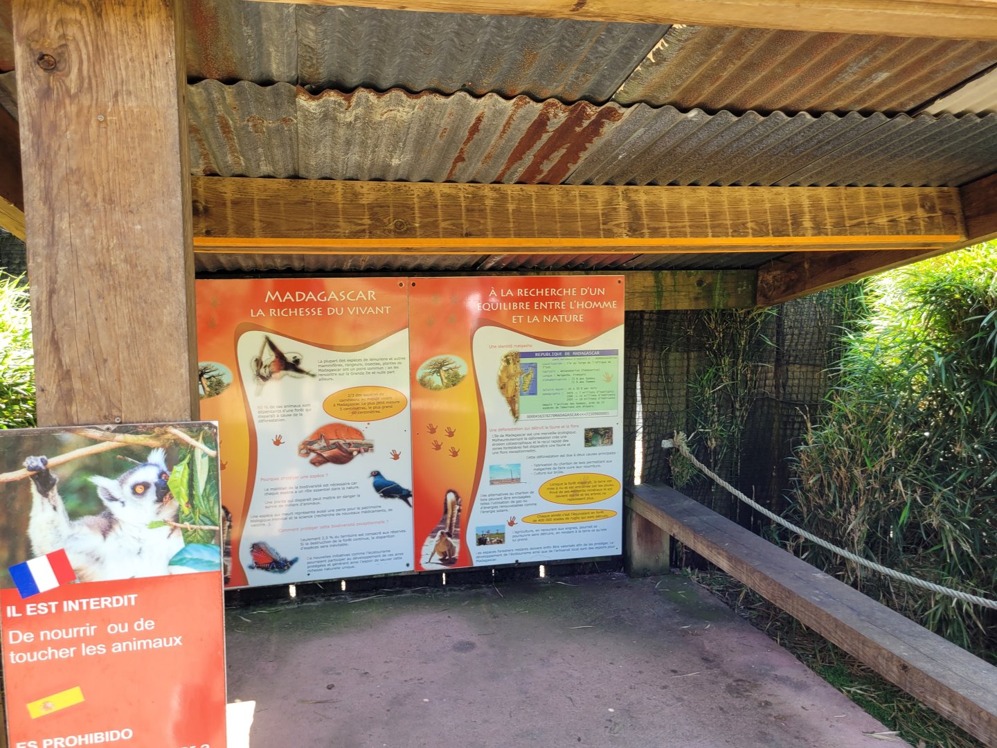 Madagascar educative display -Zoo d'Asson (2022)