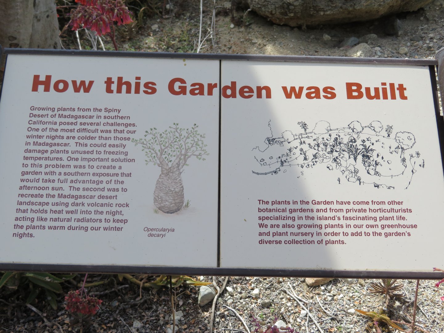 Madagascar Garden Sign