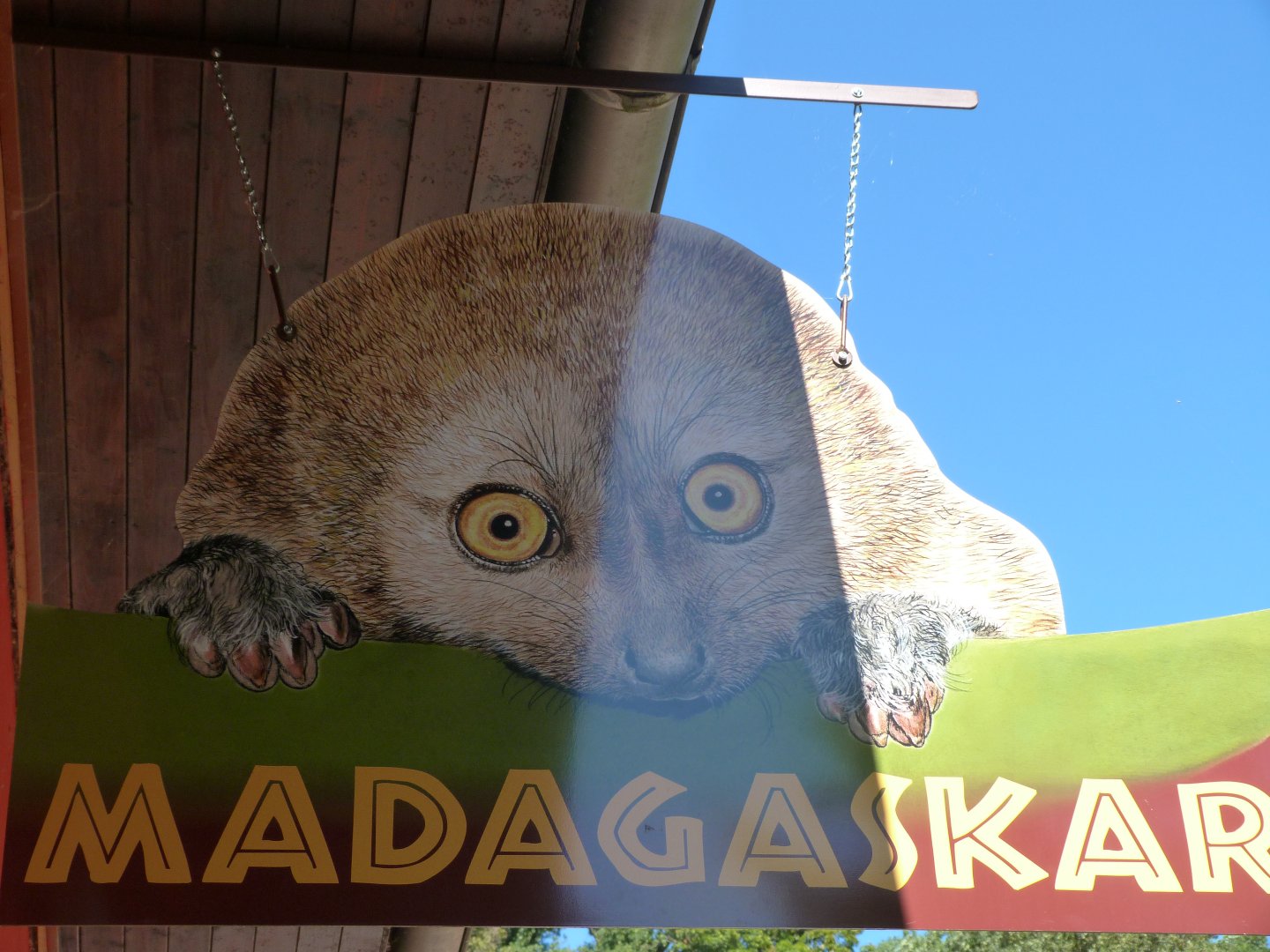 Madagascar pavillion sign -Zoo Plzeň (2025)