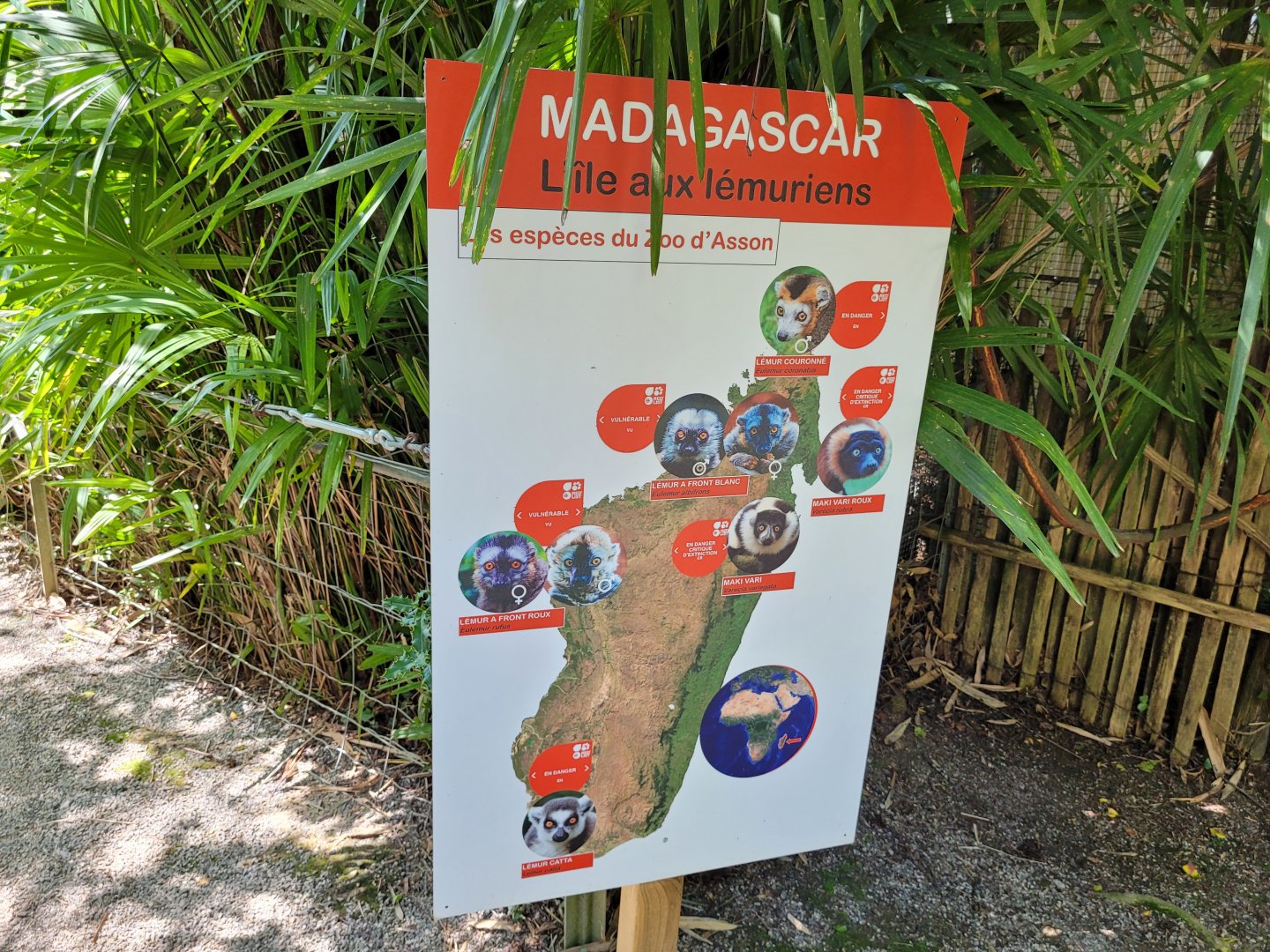 Madagascar sign -Zoo d'Asson (2022)
