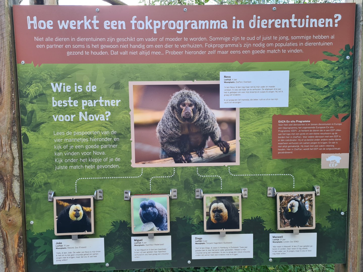 Madidi - Breeding programme signage