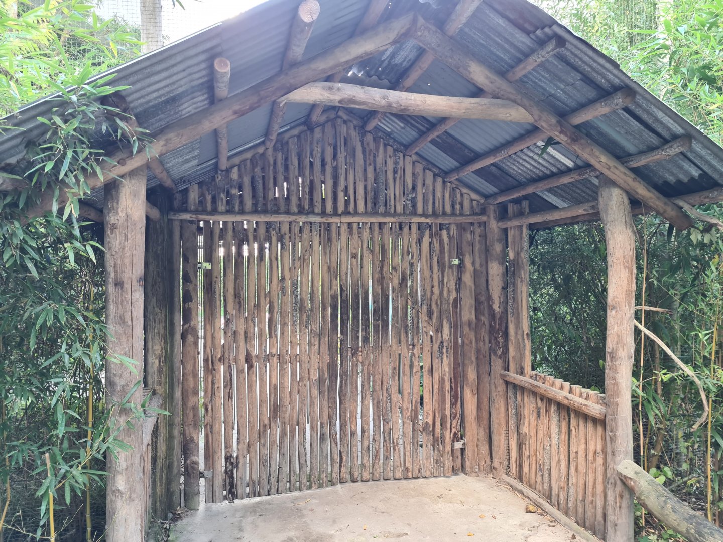 Madidi - Entrance to Flamingo aviary