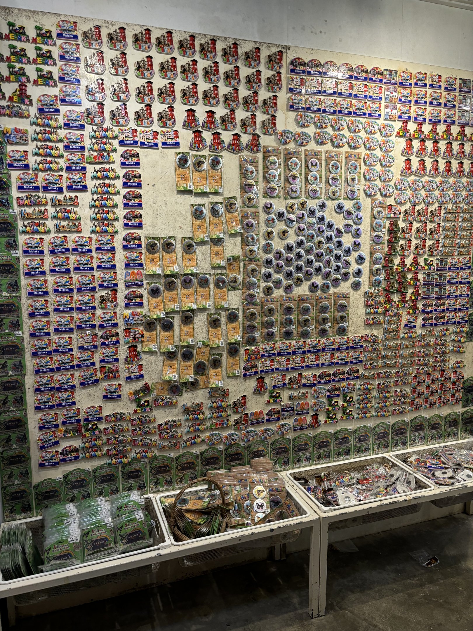 Magnets in gift shop