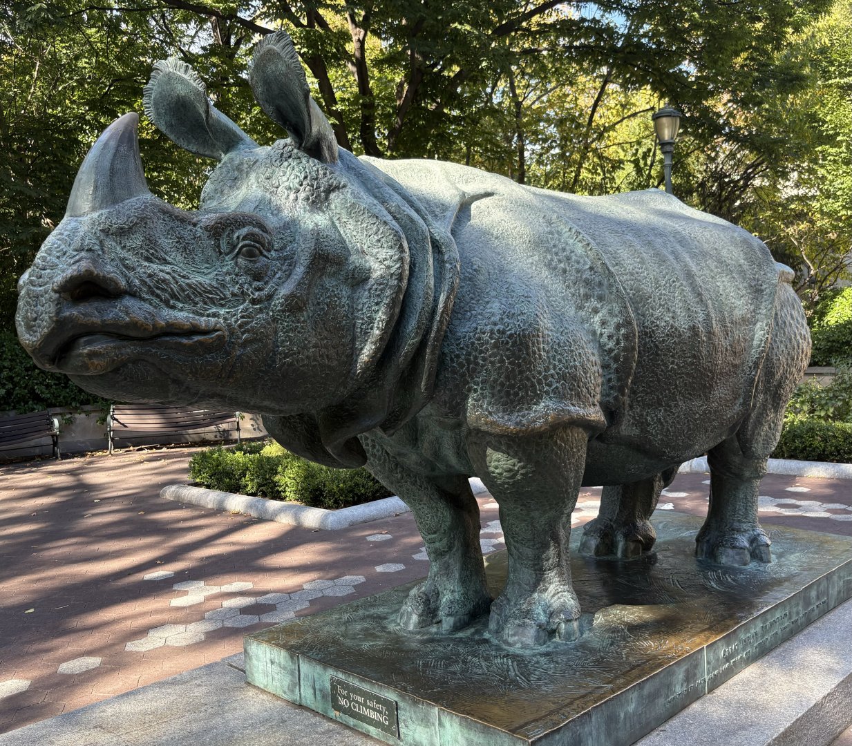 Magnificent Indian Rhino Sculpture