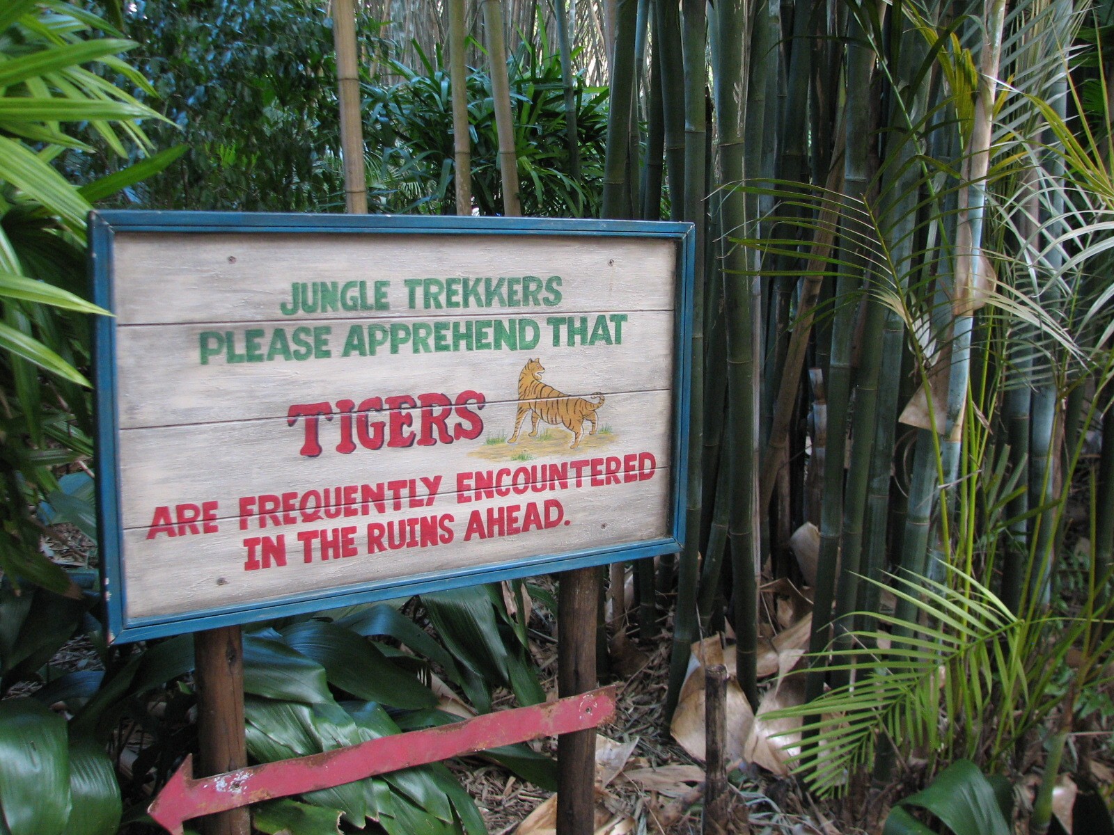 Maharajah Jungle Trek - Sign