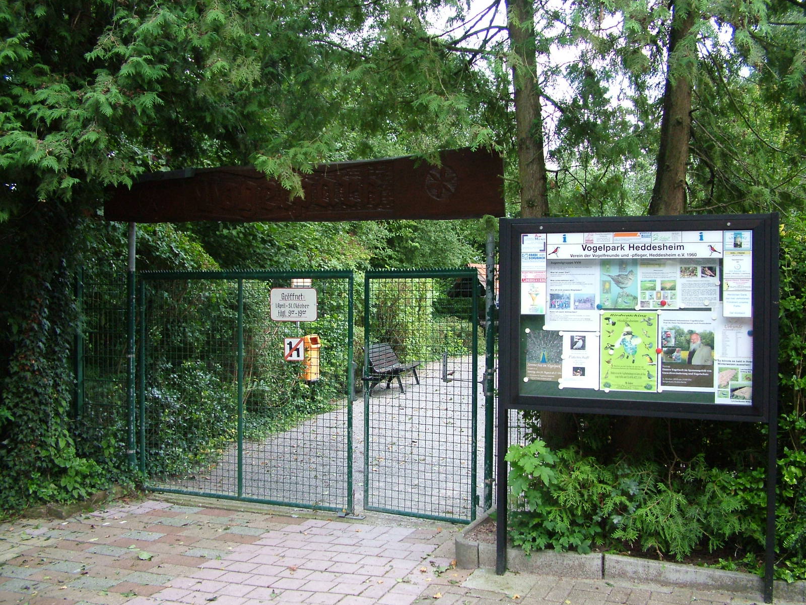 Main Entrance Gates at Vogelpark Heddesheim, 06/09/10