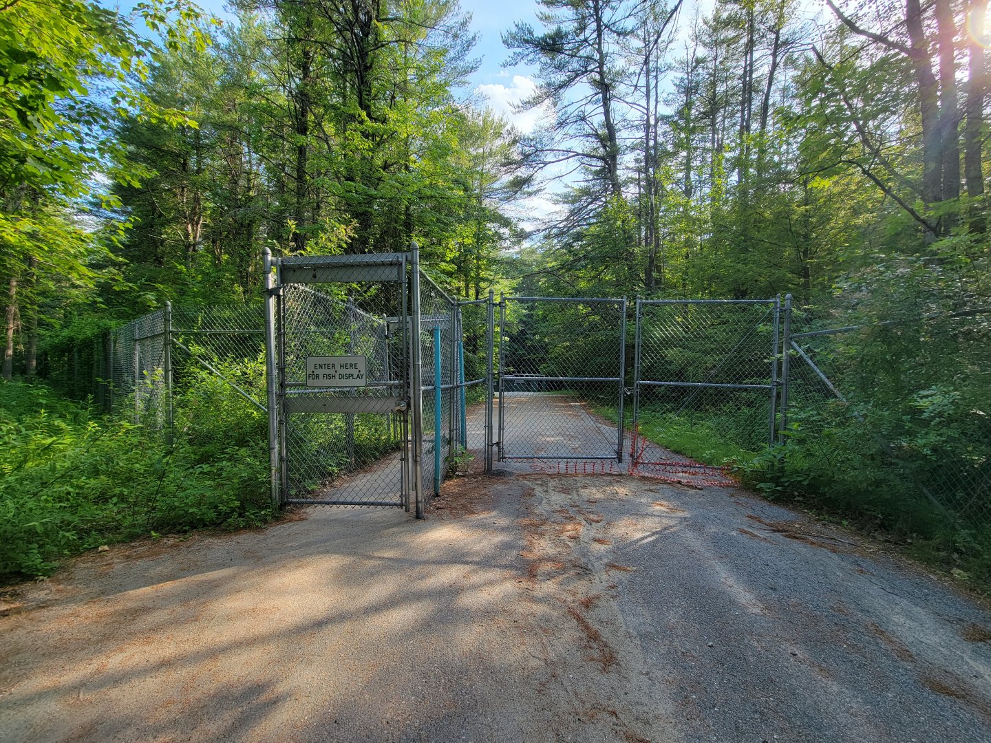 Maine Wildlife Park - Gate to/from fish hatchery