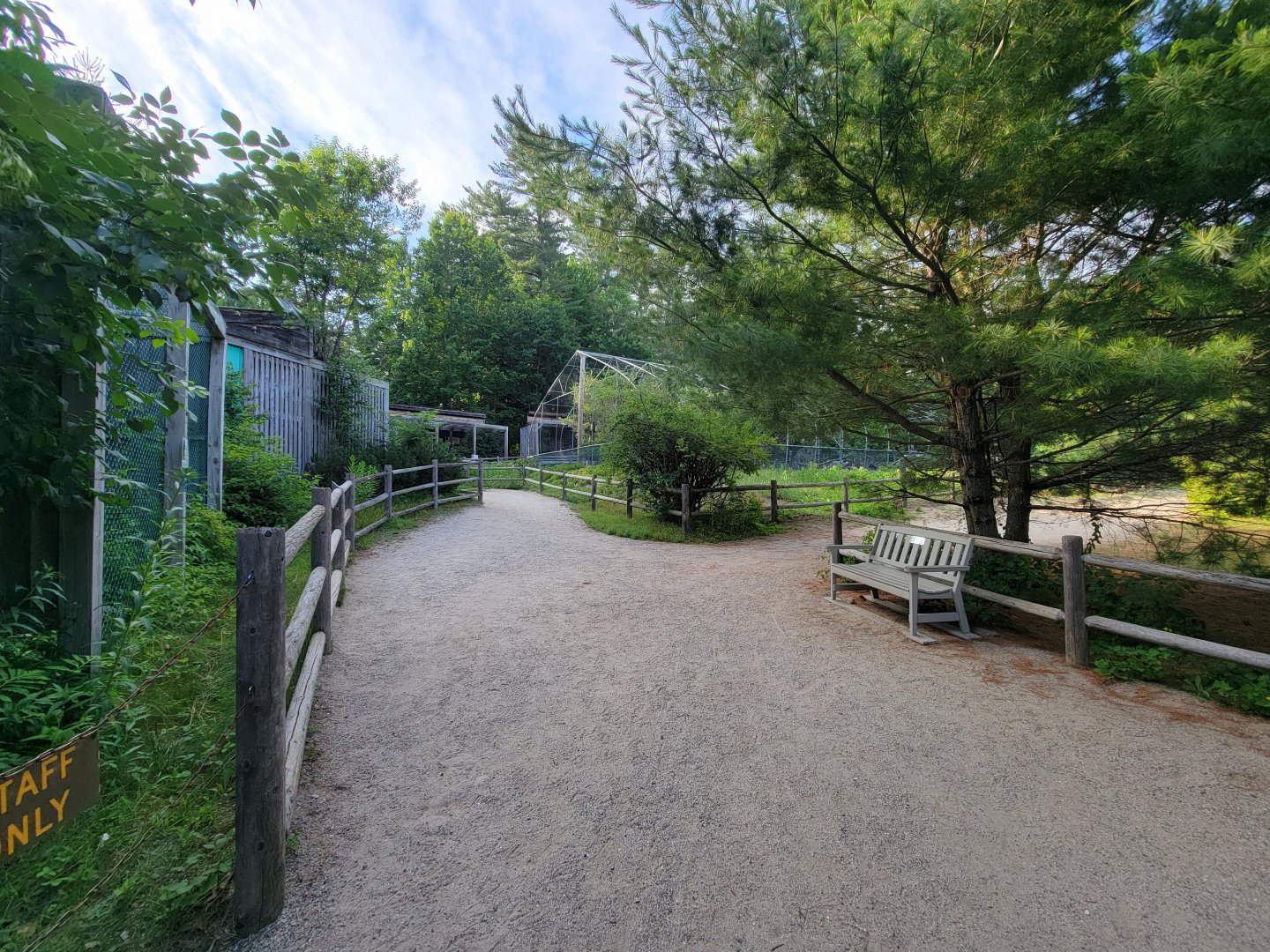 Maine Wildlife Park - Path around aviaries