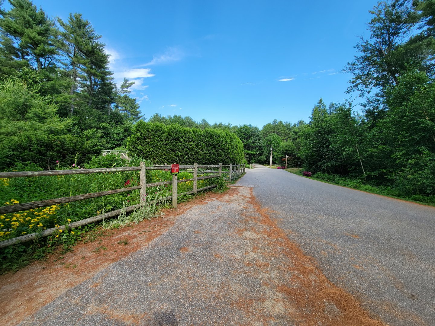 Maine Wildlife Park - Path to foxes, large mammals, fish hatchery
