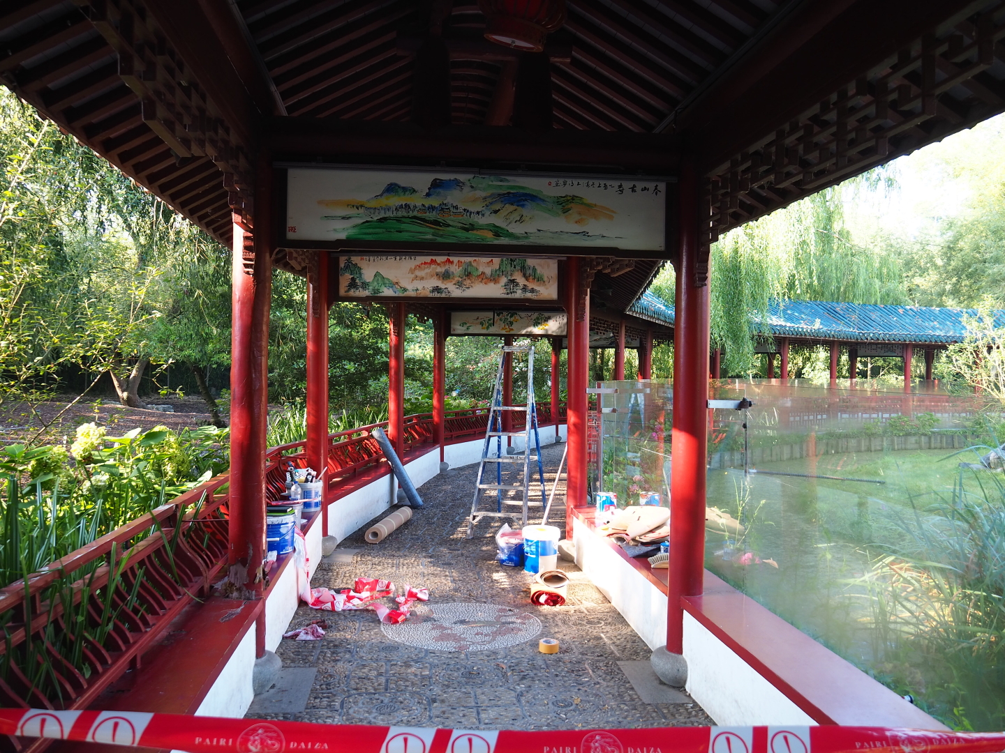 Maintenance work on the Chinese viewing corridor, 2021-09-03