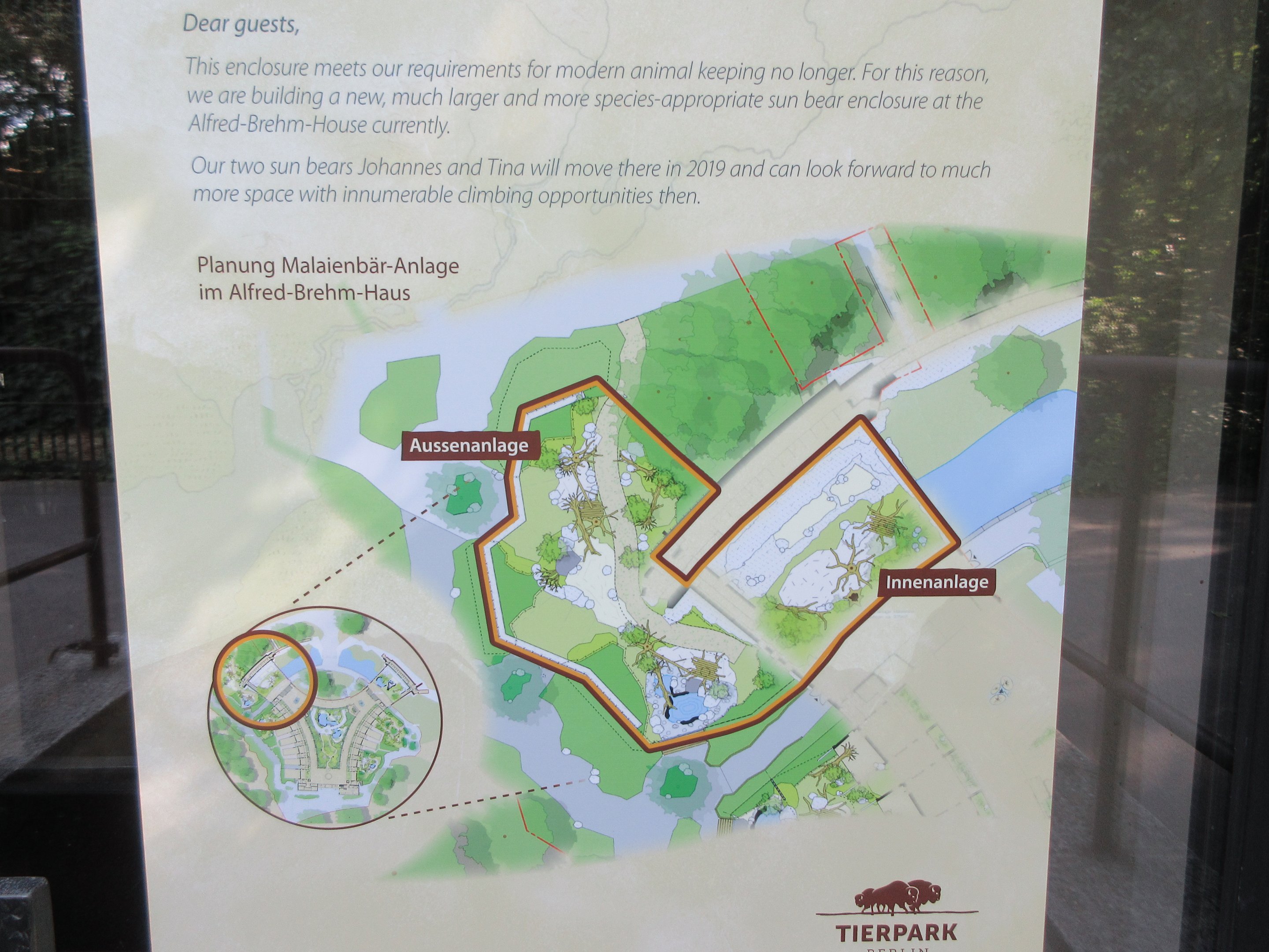 Malayan Sun Bear Exhibit - sign