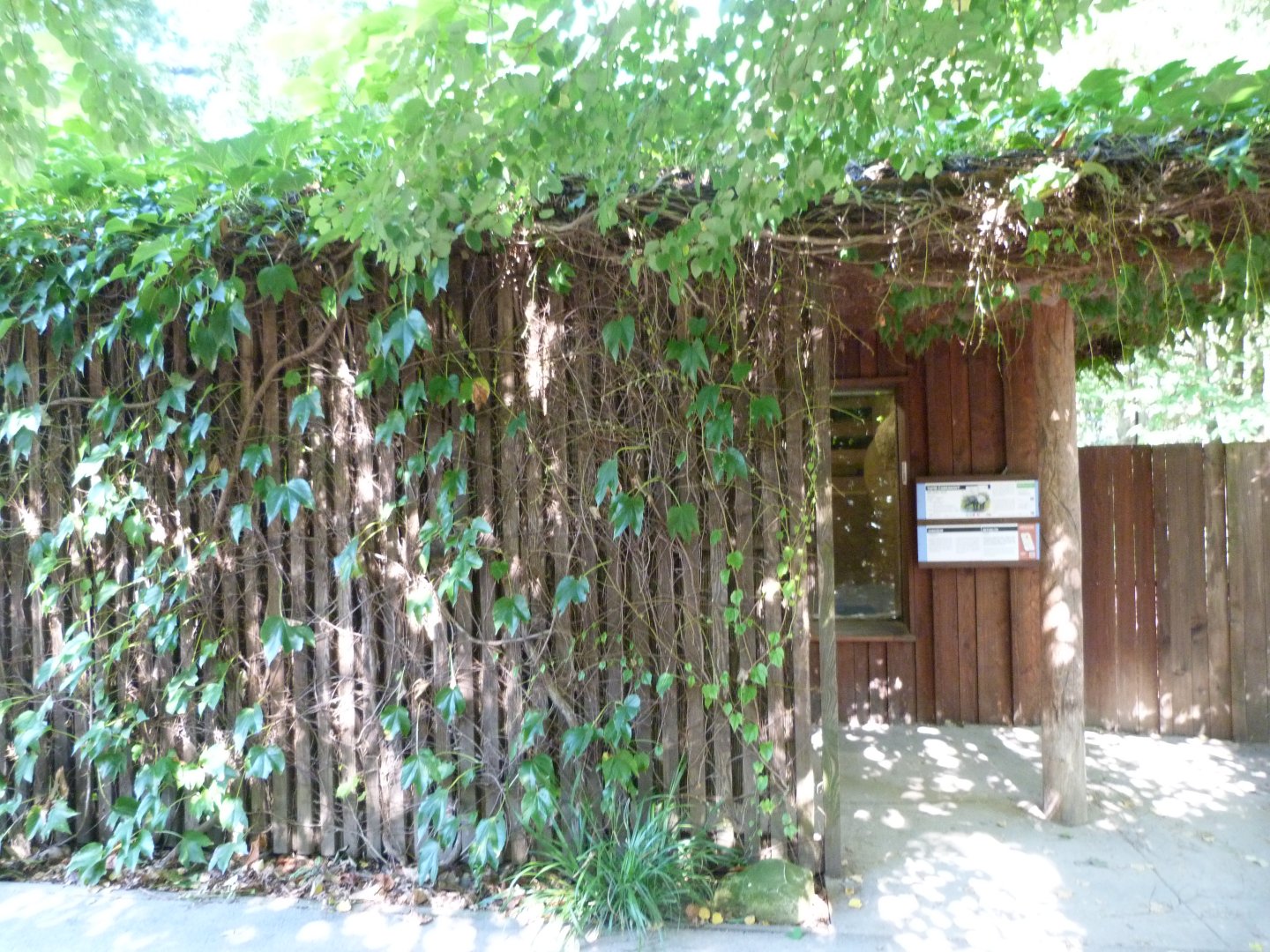 Malayan tapir house entrance