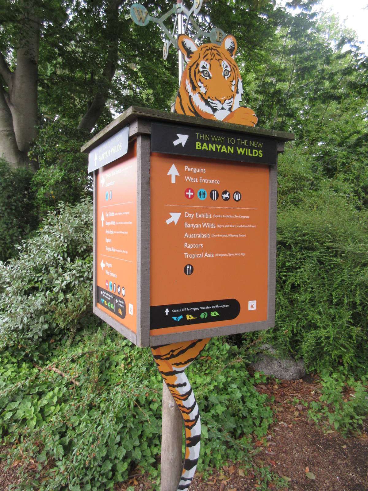 Malayan Tiger-Themed Sign (New in 2015)