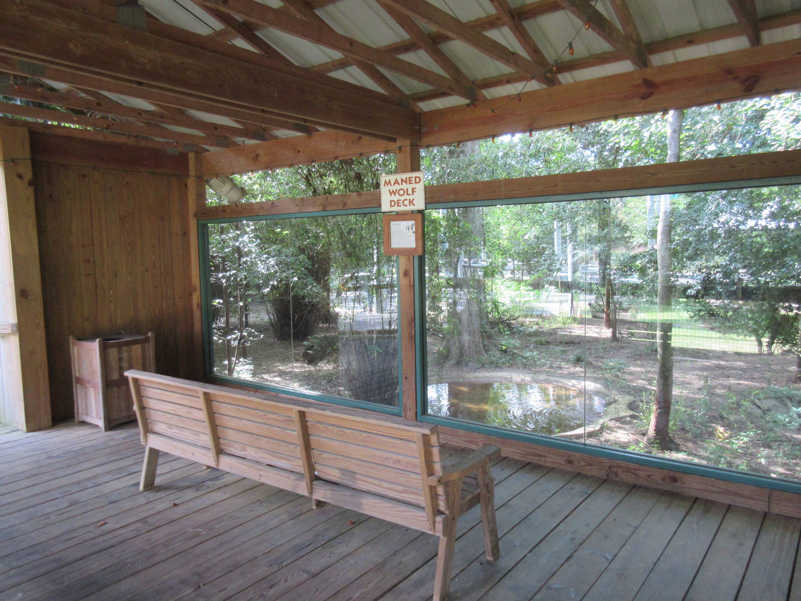 Maned Wolf Exhibit - Viewing Deck