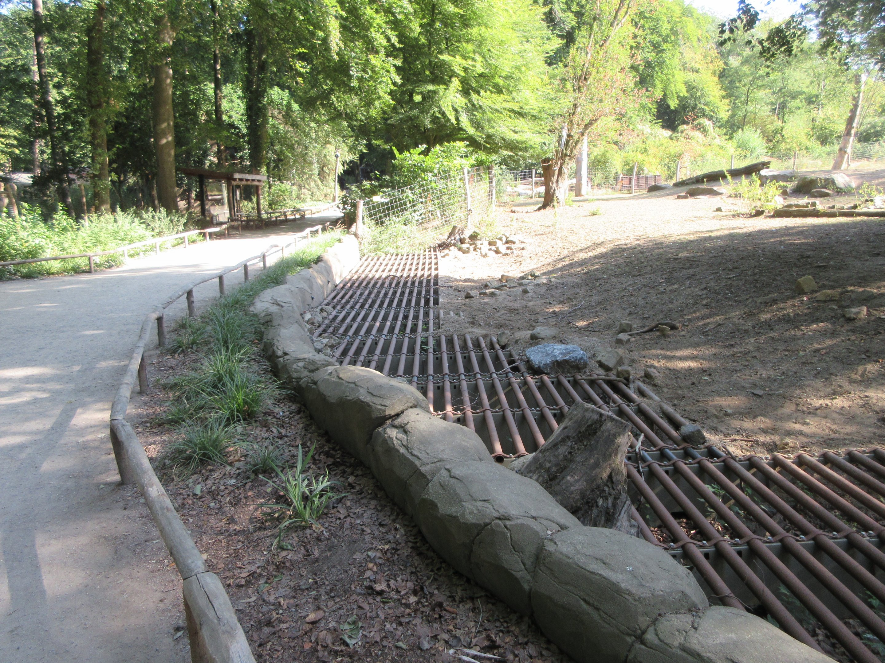 Manitoba - Wood Bison Exhibit - barriers