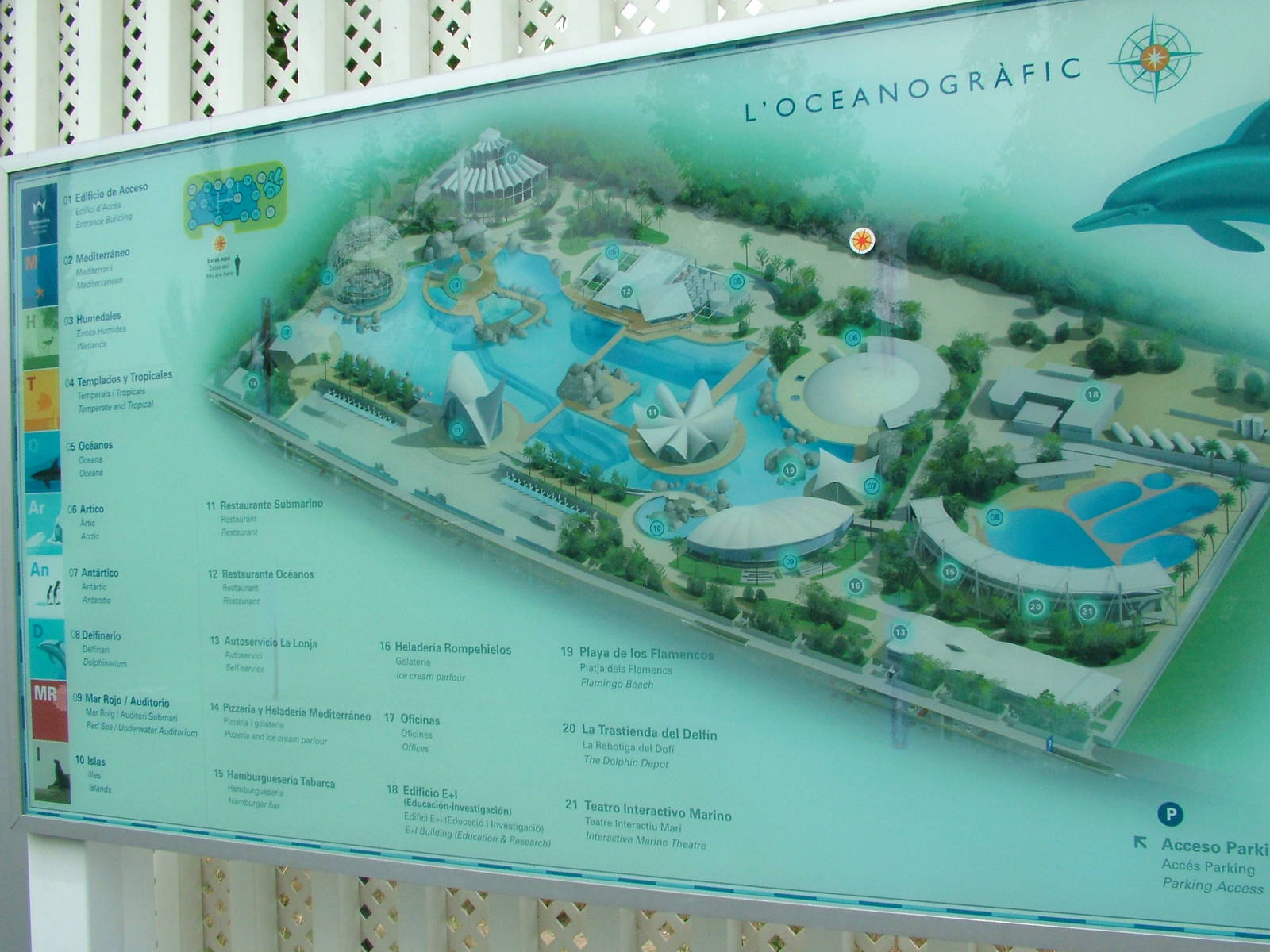 Map at Oceanografic, 29/05/11