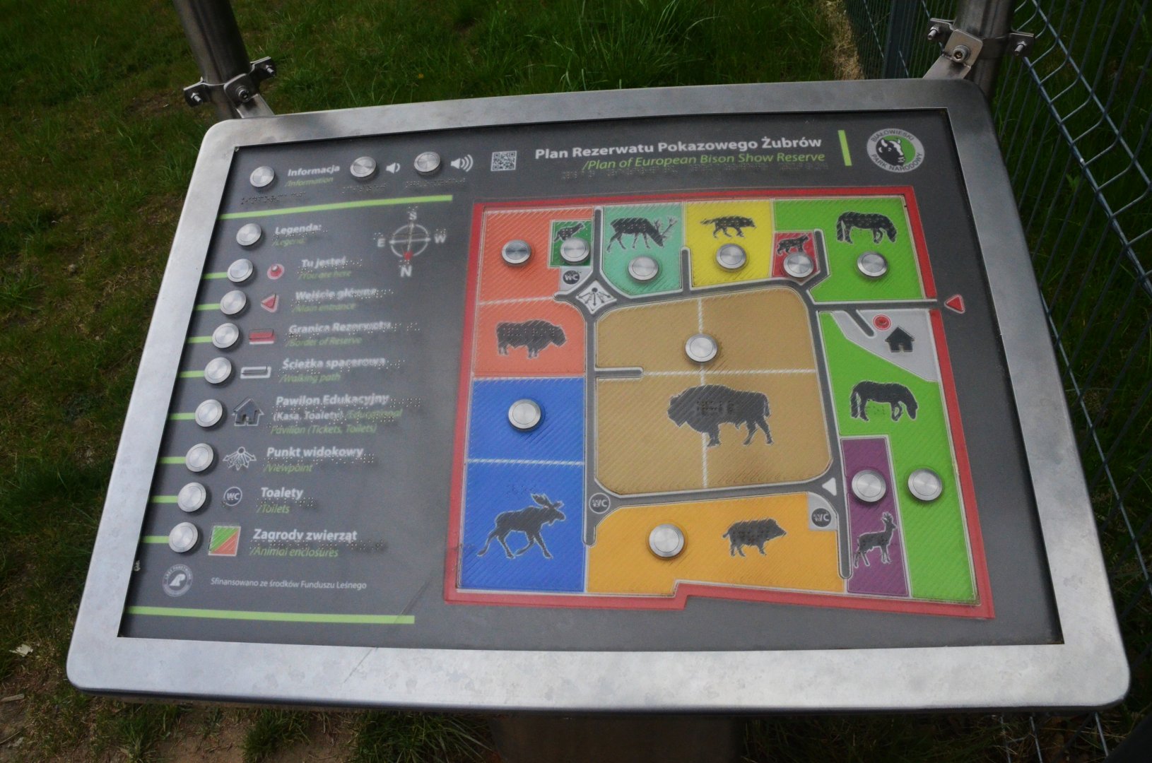 Map at Rezerwat Pokazowy Żubrów, Białowieża 07/05/19