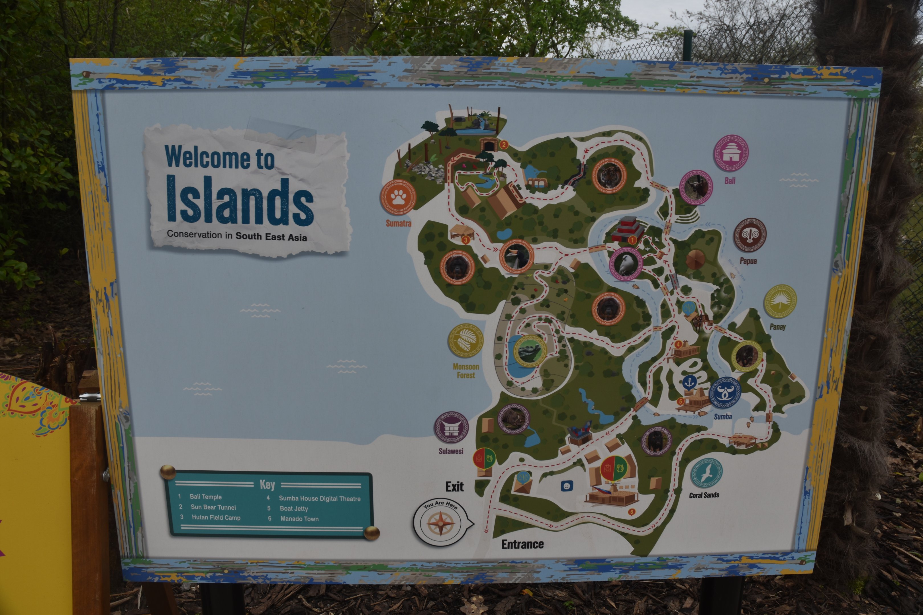 Map at the New Entrance to Islands at Chester, 18th April 2024
