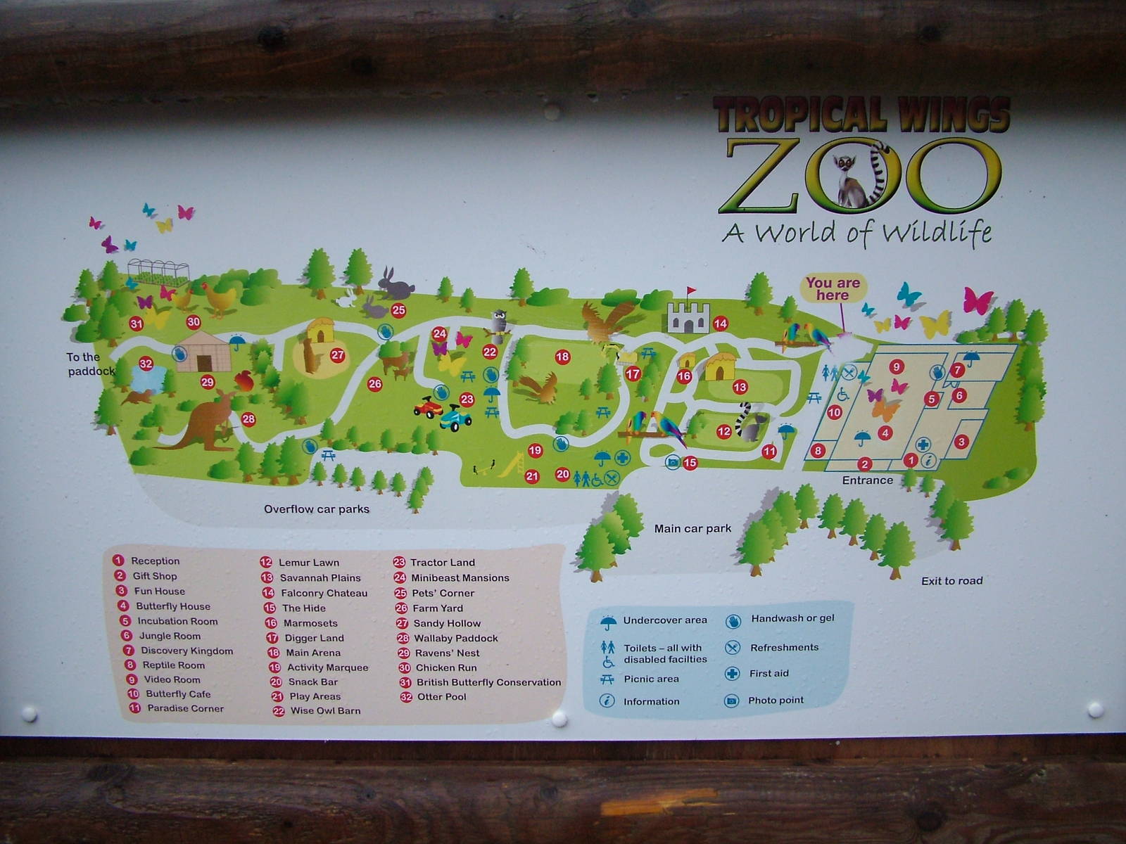 Map at Tropical Wings 29/11/09