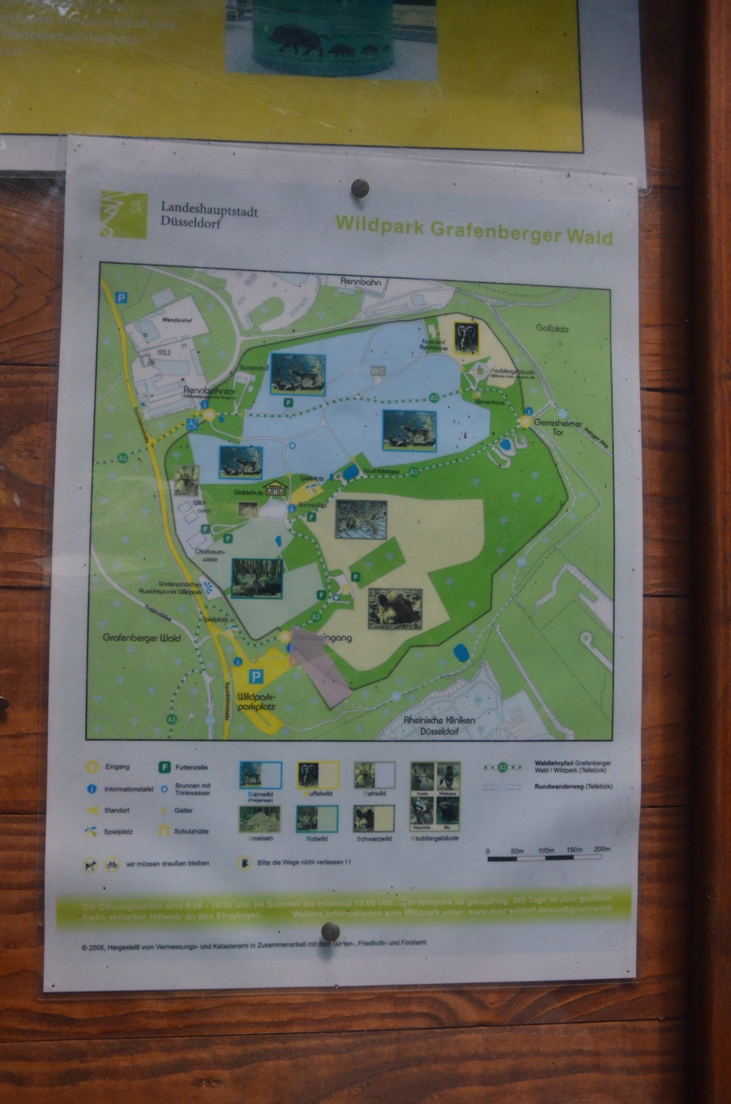 Map at Wildpark Grafenberger Wald, 23/06/2019