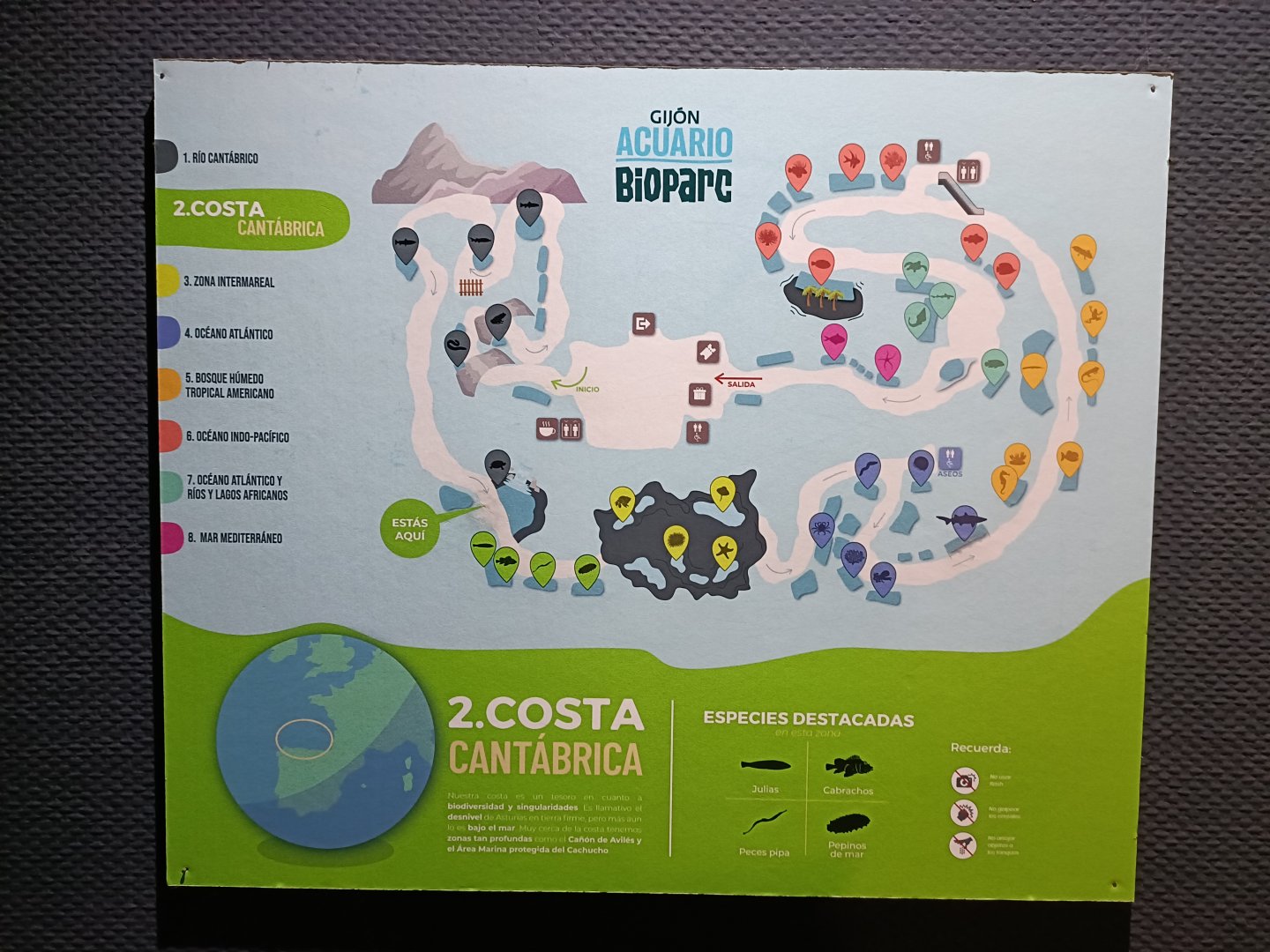 Map - Bioparc Acuario de Gijón