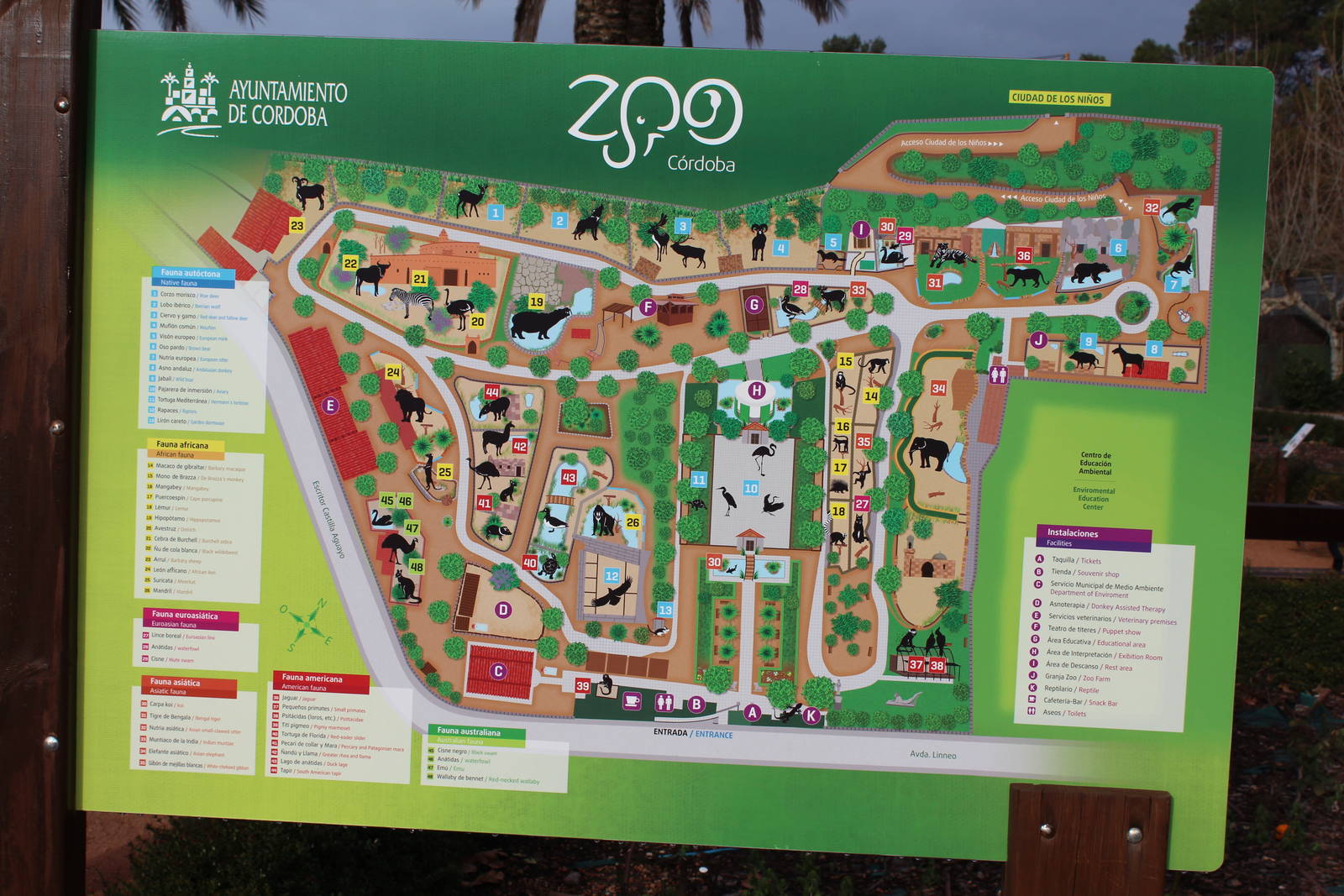 Map - Cordoba Zoo