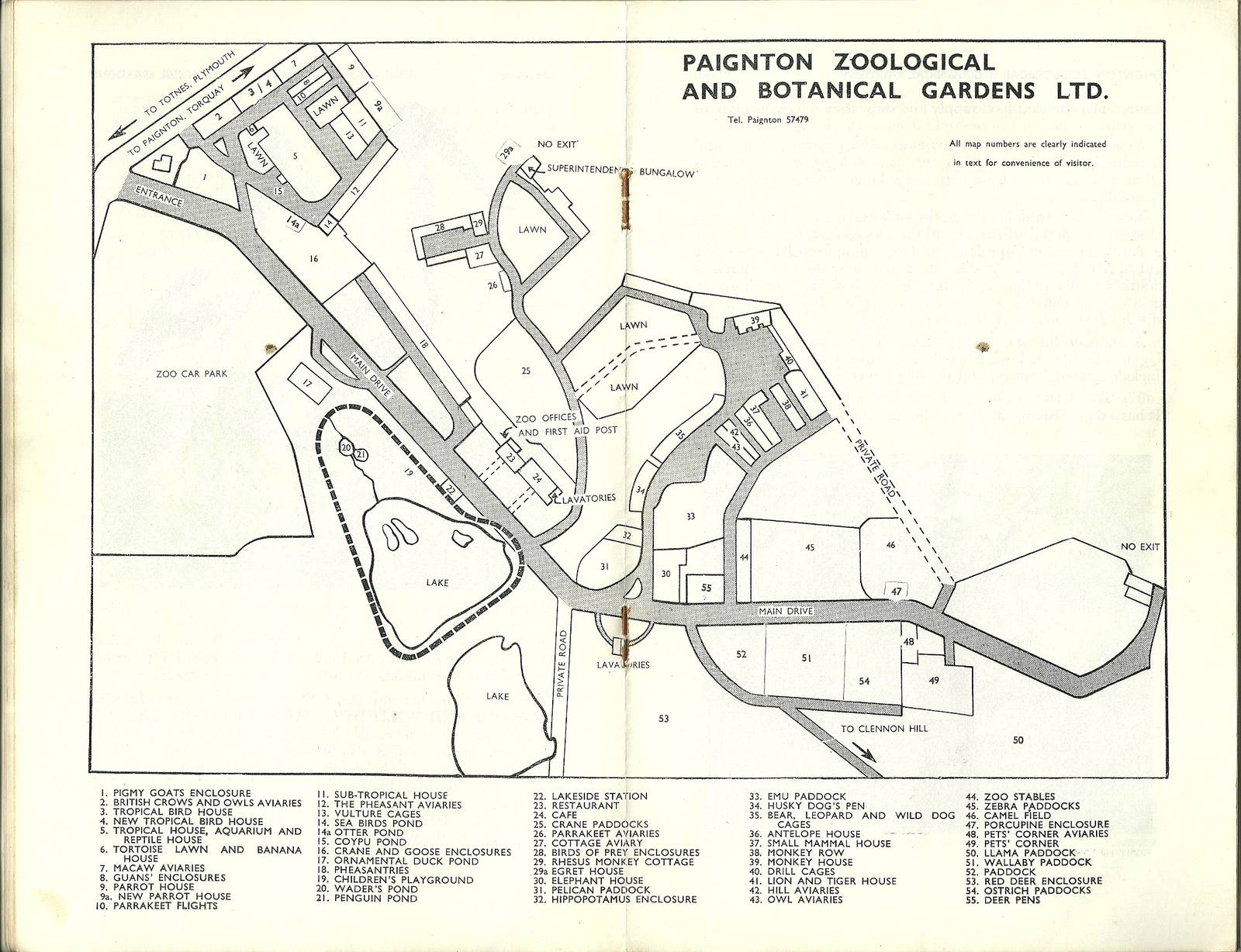 Map from 1959 guidebook