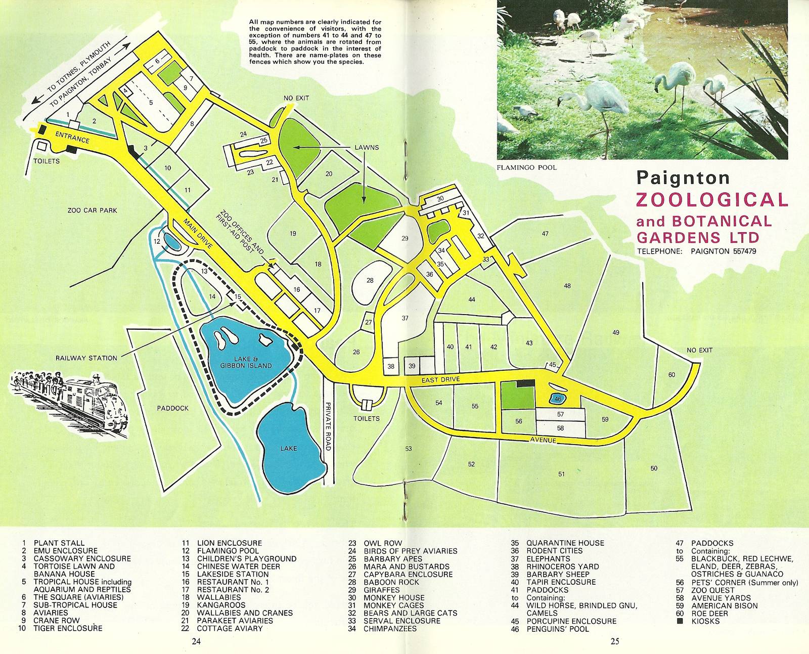 Map from mid-1970s guidebook
