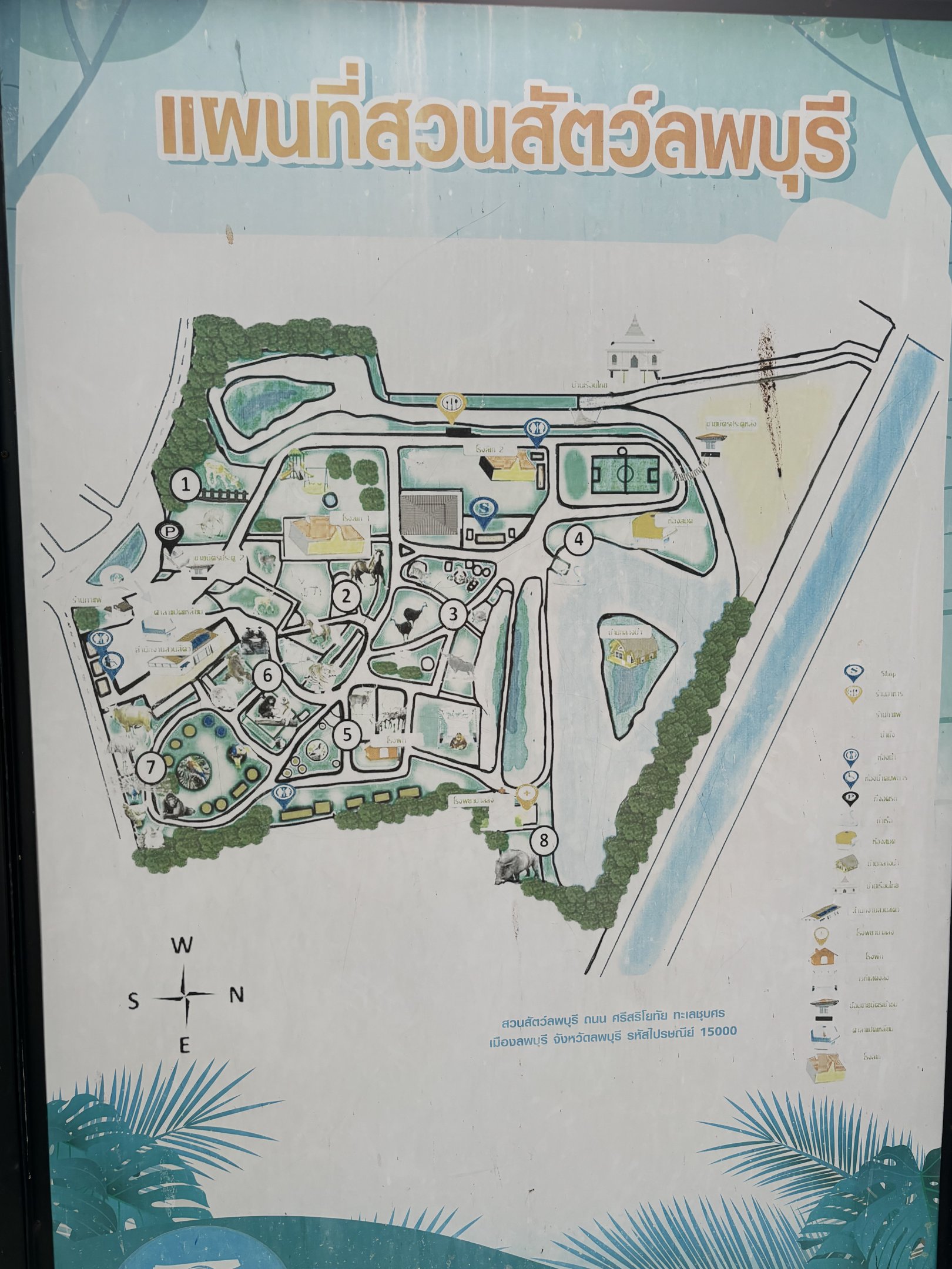 Map - Lopburi Zoo