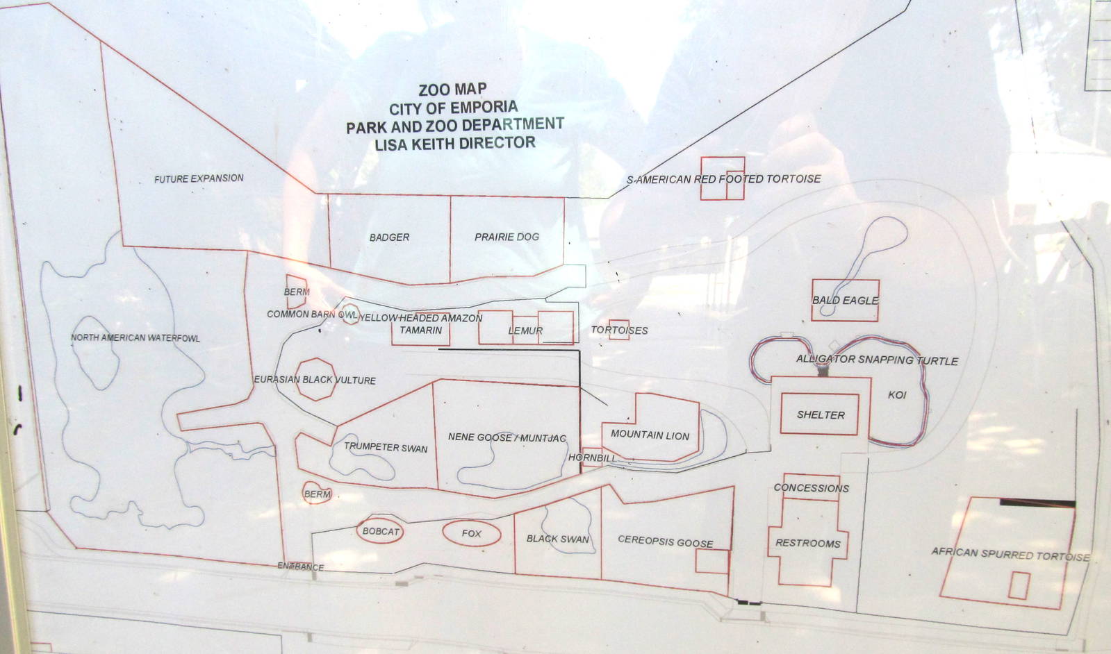 Map of David Traylor Zoo