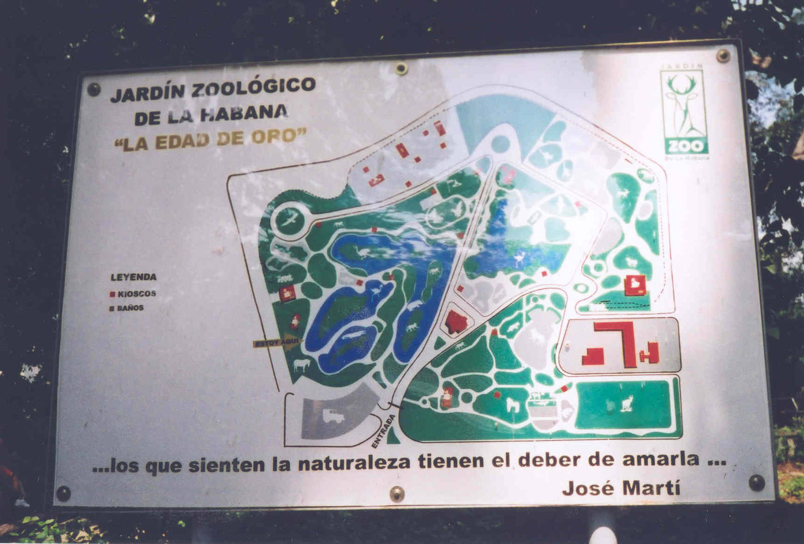 Map of Havana Zoo 2004