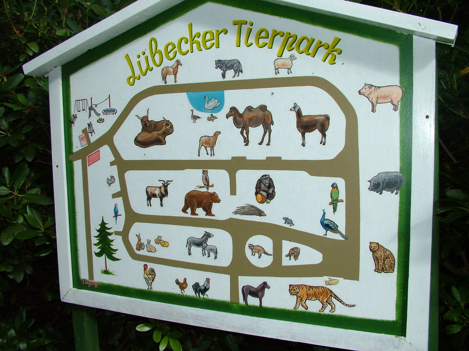 Map of Luebeck Tierpark 2007