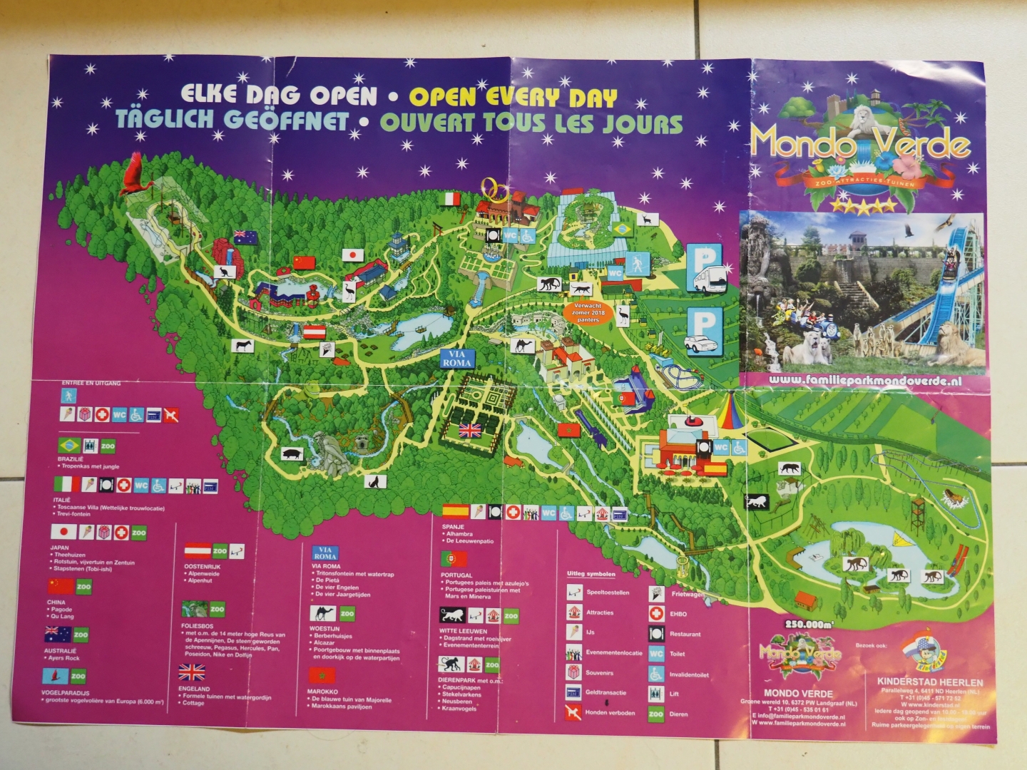 Map of Mondo Verde 2018