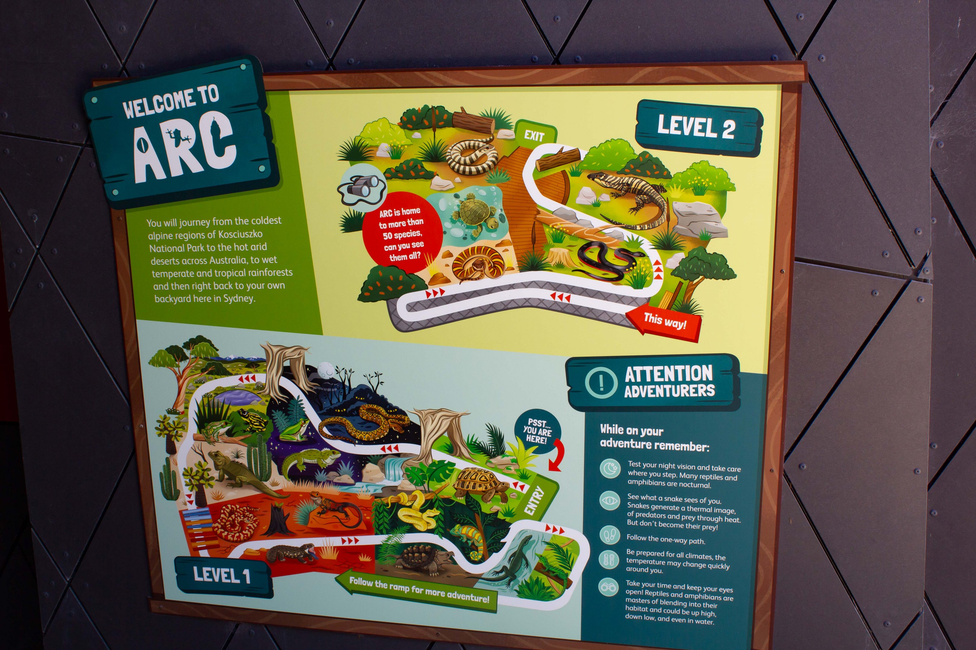 Map of new Amphibian and Reptile Conservation Centre