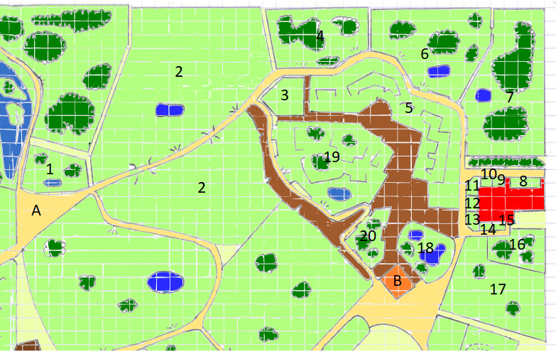 Map of North Asian Zone
