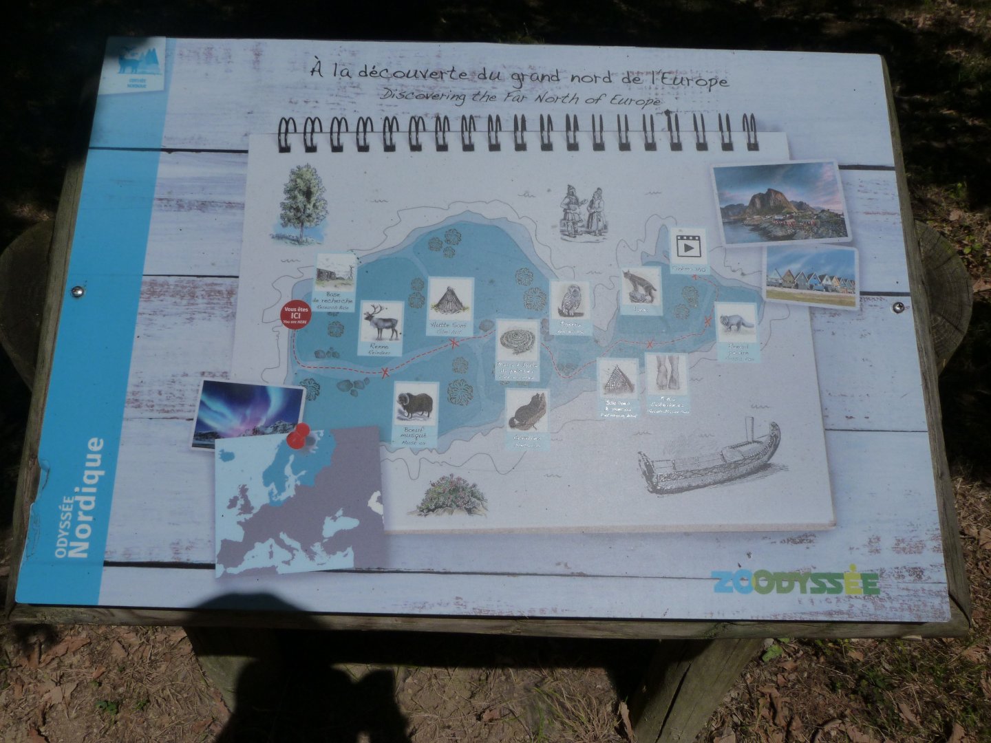 Map of "Odyssée Nordique" -Zoodyssée (2025)