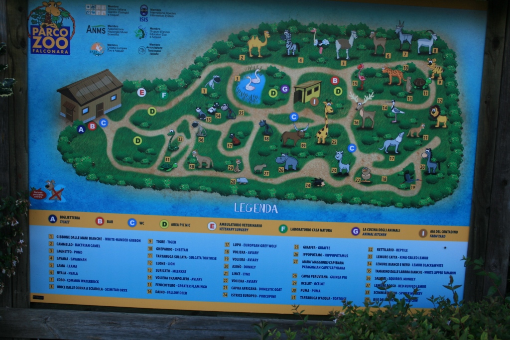 Map of Parco Zoo Falconara