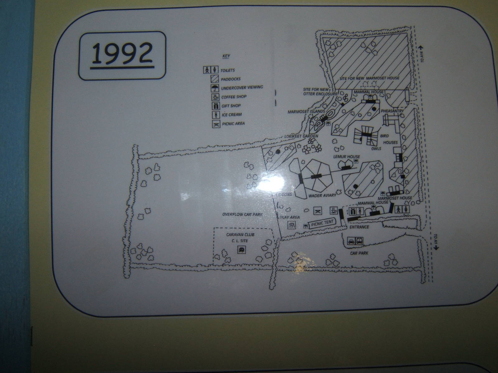 Map of park in 1992