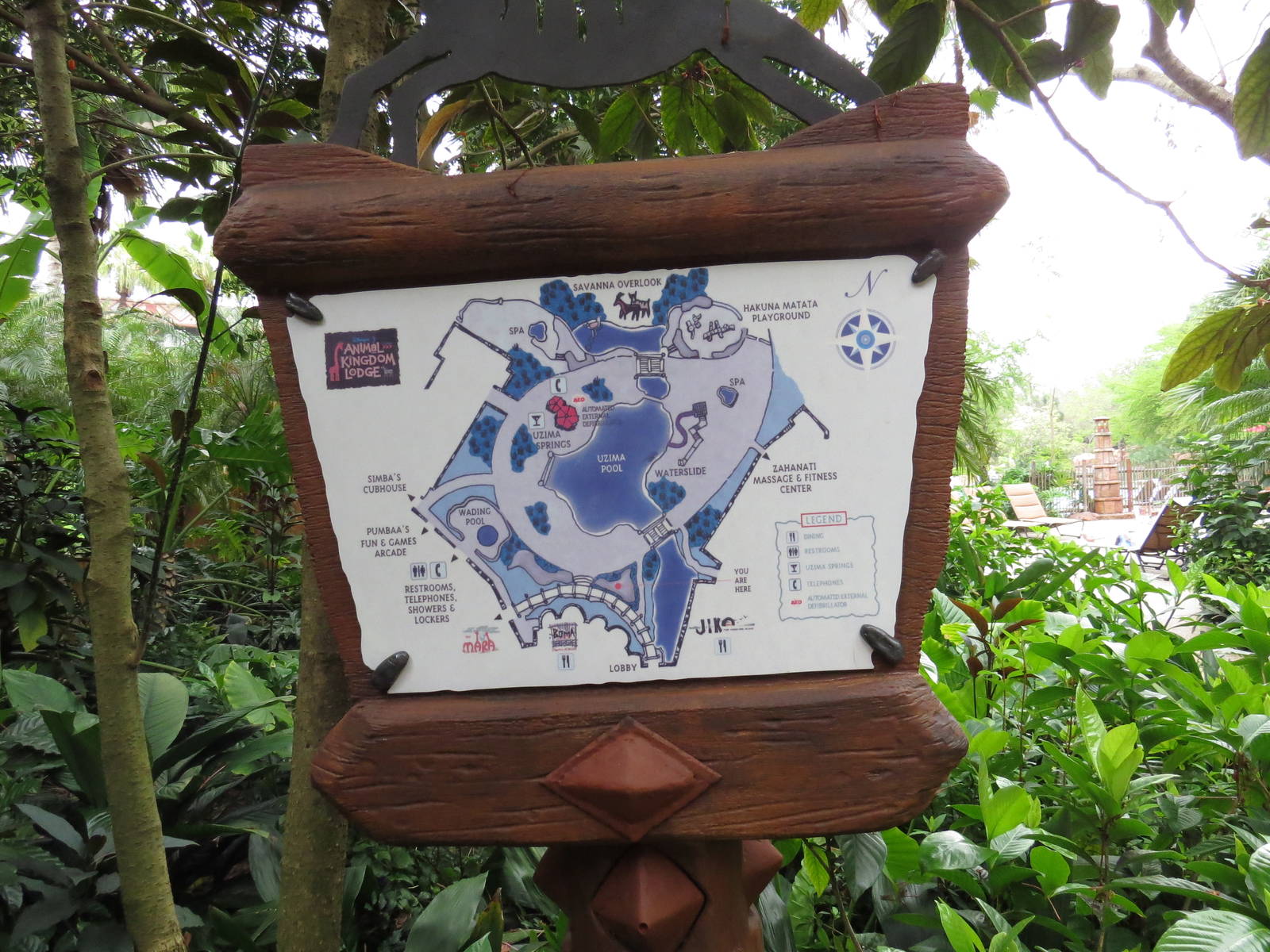 Map of pool area, March 2015