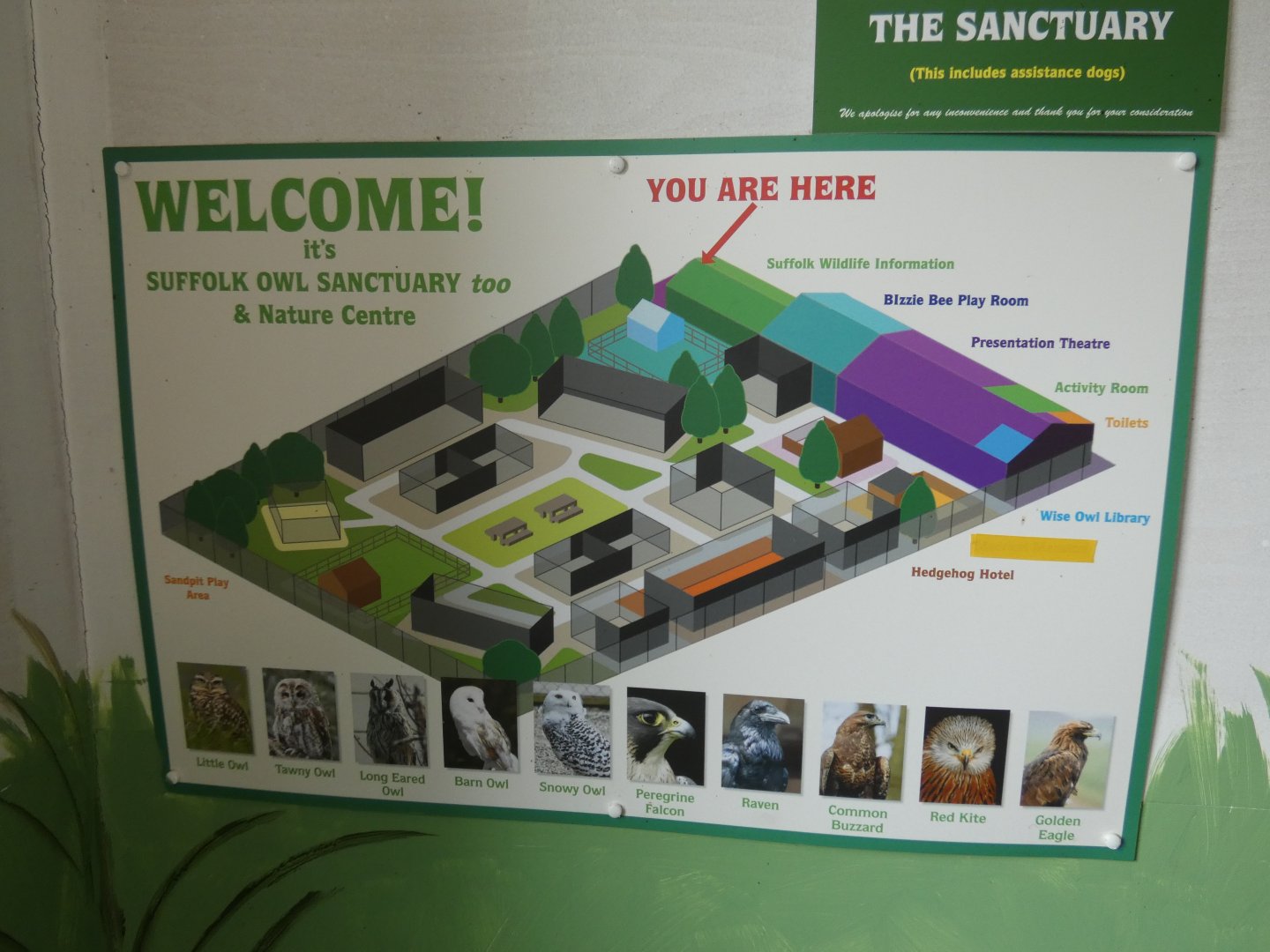 Map of SOS2 (Suffolk Owl Sanctuary)
