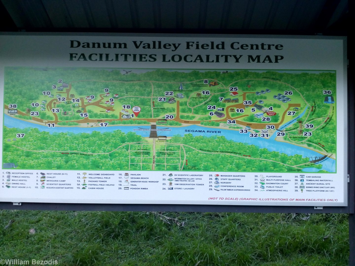 Map of the Danum Valley Field Centre