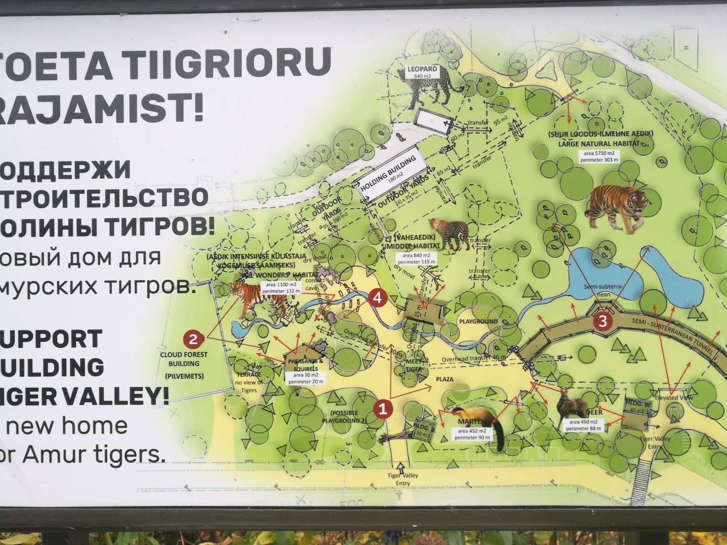 Map of the future Tiger Area