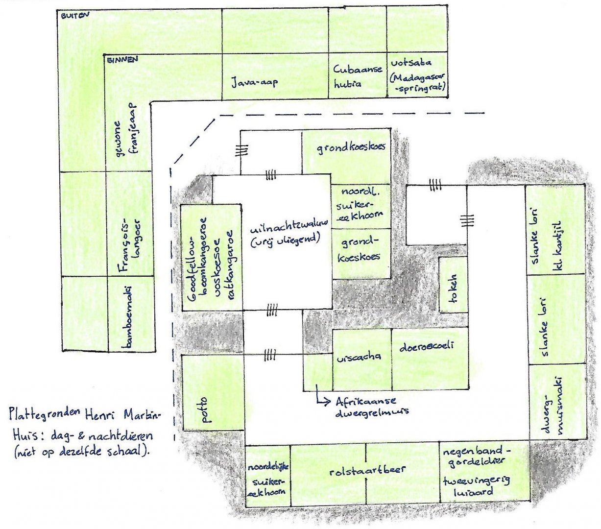 Map of the Henri Martinhuis