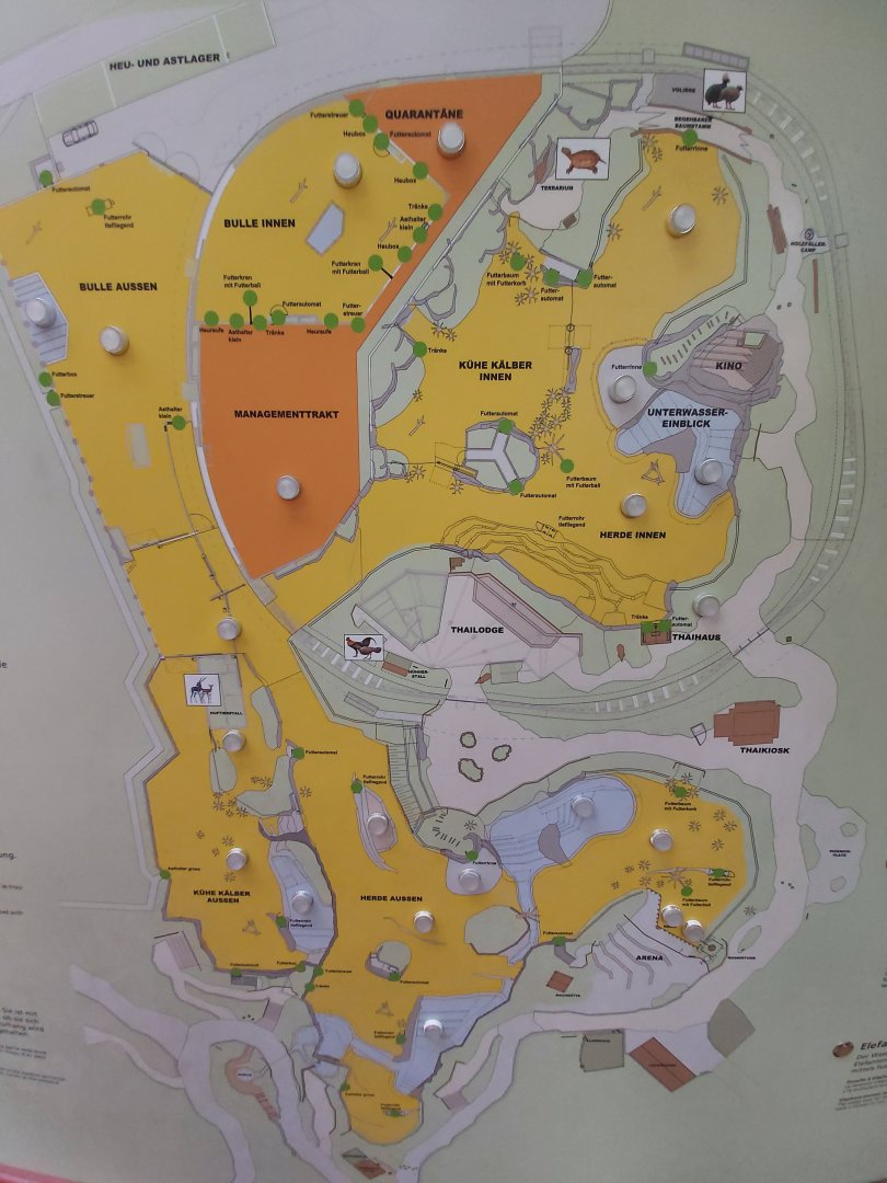 Map of the Kaeng Krachan Elephant Park (July 2020)