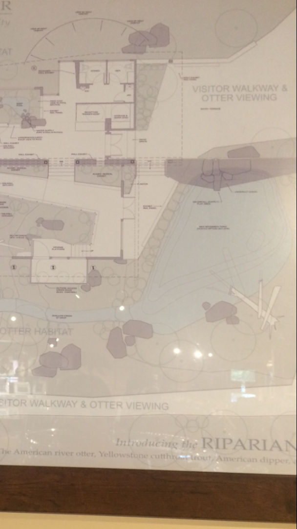 Map of The new outdoor otter exhibit